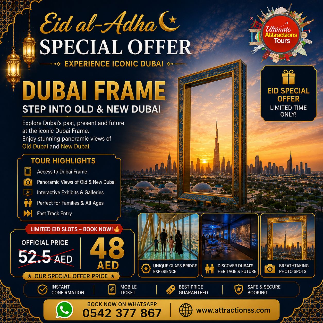 Dubai Frame Tickets: Glass Bridge Experience & Skip-The-Line Entry