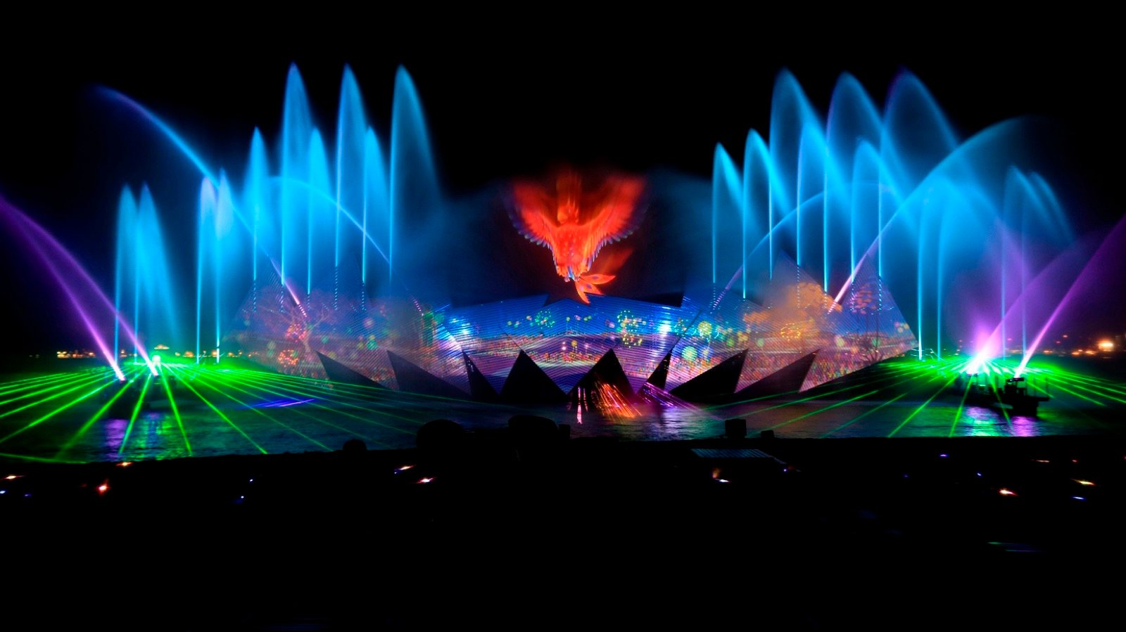 Night show performance at Siloso Beach