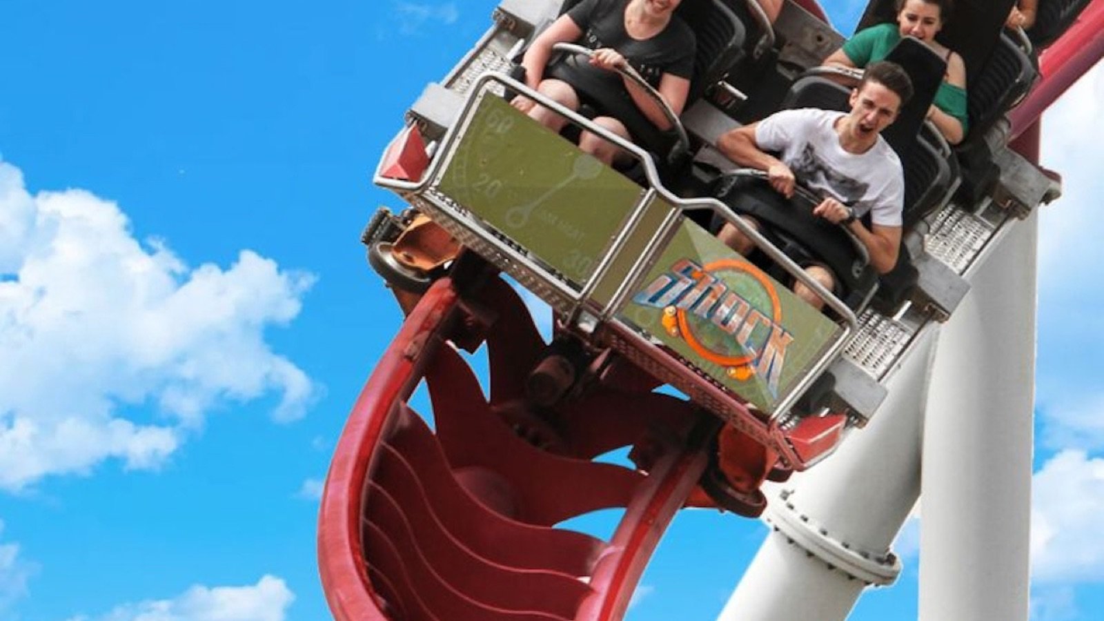 Family enjoying slides at MagicLand